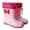 AB53 Pink, variant on Rain Boots Girls Bow Print Anti- Easy On Booties With Adjustable Straps Waterproof Fashion Teen Children Rainy Day Rain Shoes Size 8-9 Years