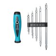 thumbnail image 1 of PENGGONG 5PCS Two-Way Slotted Phillips Reversible Screwdriver Set Magnetic Screw Driver Home Repair Tool Kit Adjustable Double Screw Head, 1 of 8