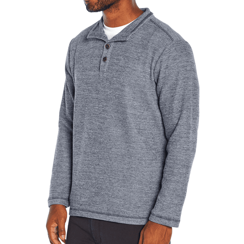 Gap Men's Long Sleeve Mock Neck Cotton Blend Pullover
