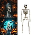 thumbnail image 2 of 2-Pack 3ft Posable Skeleton Halloween Decorations, Plastic with Movable Joints, Realistic Design, Easy Assembly, for Halloween Parties Houses Scary Atmosphere, 2 of 6