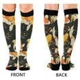 thumbnail image 4 of FORMRS Womens Knee High Socks Casual Long Thick Travel Daily Wear, 2 Pairs, Fish Pattern, 4 of 6