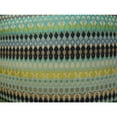 thumbnail image 3 of Plutus Alpenglow Handmade Double Sided Throw Pillow - Turquoise - Yellow & Navy - 24 x 24 in., 3 of 3