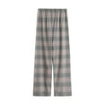 thumbnail image 2 of Pajama Pants for Men Men's Cotton Pajama Pants Plaid Lightweight Sleep Pants PJ Bottoms with Drawstring and Pockets, 2 of 3