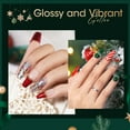 thumbnail image 5 of Gellen Gel Nail Polish Set, 6 Colors White Green Glitter Gold Silver Red Glitter Red Gel Polish Set Nail Art Gifts for Women, 5 of 8