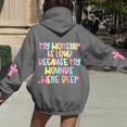 thumbnail image 4 of Christian Hoodies for Women Oversized Jesus Faith god Letter Print Hooded Sweatshirts Religious Inspirational Pullover, 4 of 5