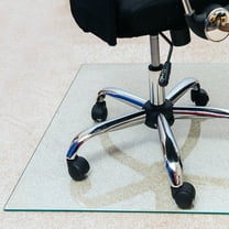 Glaciermat® Heavy Duty Glass Chair Mat for Hard Floors & Carpets - 36" x 42"