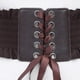 thumbnail image 4 of Cinturón Waspie atado, cintura elástica ancha, accesorios, envoltura de tela debajo del busto, elástico Marron oscuro, 4 of 4