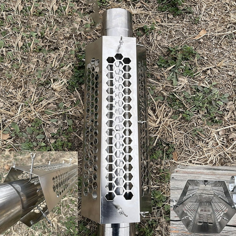 Camping Hot Tent Wood Stove Chimney Anti-Scalding Net Fireproof Pipe Socket