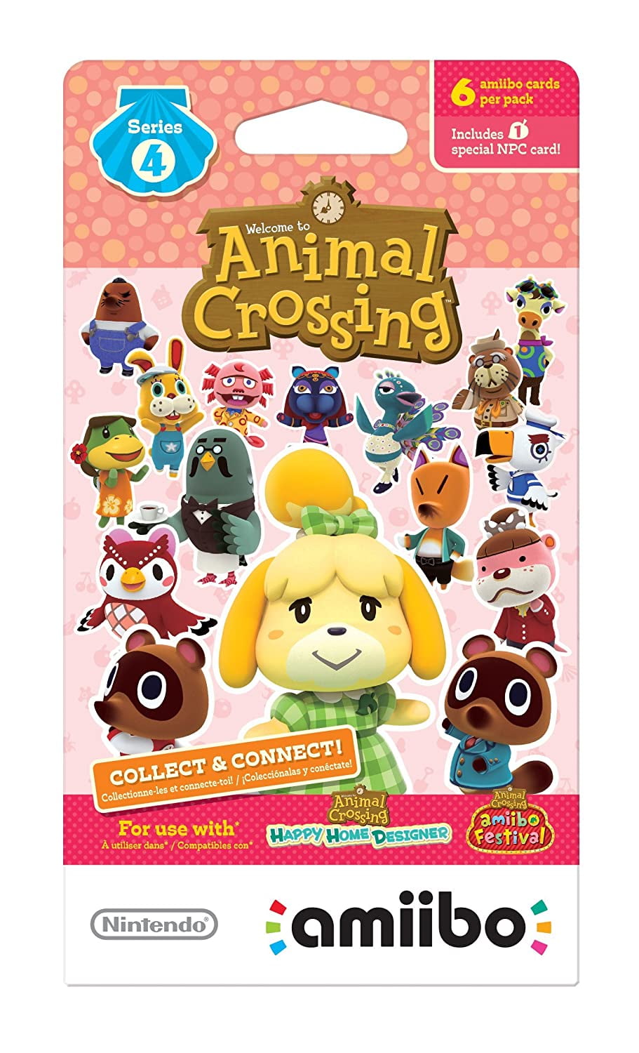 Nintendo Animal Crossing amiibo Cards Series 4 for Nintendo Wii U, 1-Pack  (6 Cards/Pack) 
