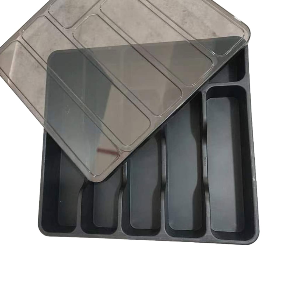 Osdhezcn Sturdy Silverwares Drawer Organizer Kitchen Drawer Divider for Forks and Spoons