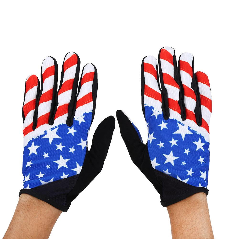 american flag dirt bike gloves