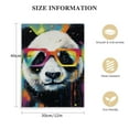 thumbnail image 2 of COMIO Cute Panda Canvas Wall Art Poster Panda Art Print with Glasses Room Bathroom Wall Decor Wall Art Paintings Canvas Wall Decor Home Decor Living Room Decor Aesthetic, 2 of 5