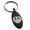 Black, variant on Stainless Steel Scarab Beetle Rising Sun Engraved Small Oval Charm Keychain Keyring