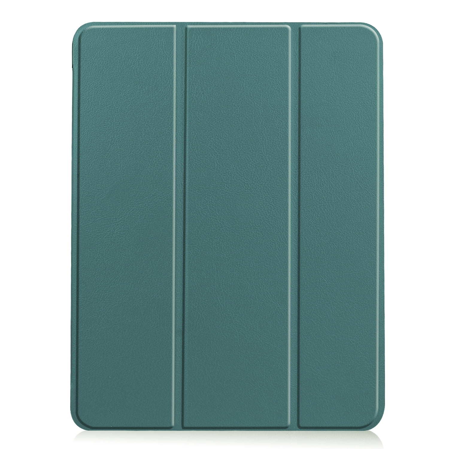 SaniMore for Apple iPad Air 11 (2024) Case, Auto Sleep/Wake, PU Leather Case with Tri-Fold Kickstand & Pencil Holder Shockproof Protective Cover for Women Men, Darkgreen