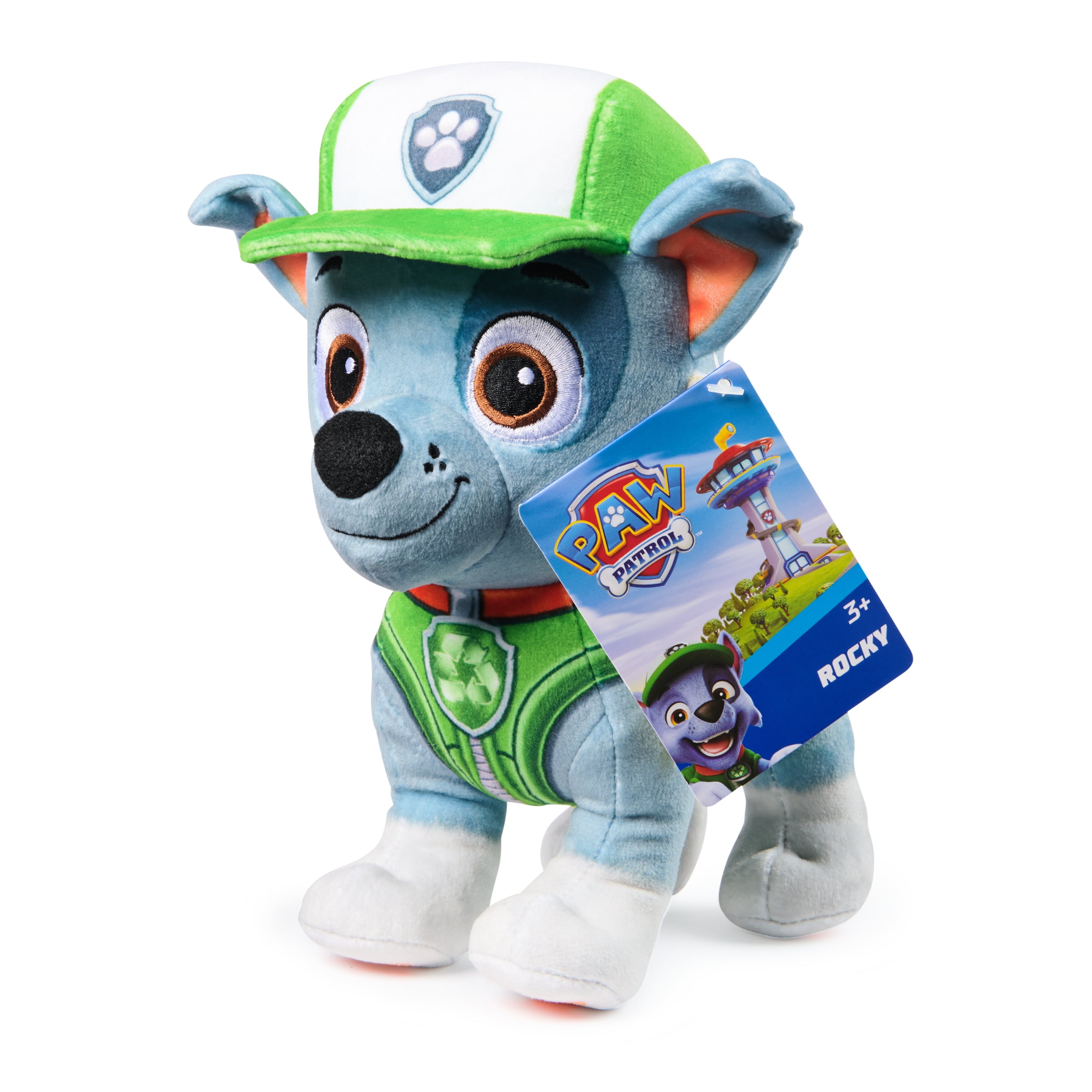 PAW Patrol Premium Plush Rocky 7.5-Inches Tall with Super Soft Fur for Kids Ages 3+