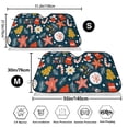 thumbnail image 3 of Picia Holiday Christmas Cookies Curved Windshield Sunshade Accordion Folding Style Auto Shade for Car Truck SUV Van Blocks UV Ray Sun Visor Protector -, 3 of 7