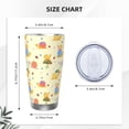 thumbnail image 4 of Cauagu Colorful Cartoon Snail Pattern 20oz Tumbler,Stainless Steel Vacuum Insulated Tumbler with Lid Insulated Coffee Mug Thermal Cup with Splash Proof Sliding Lid-Without Straw, 4 of 8