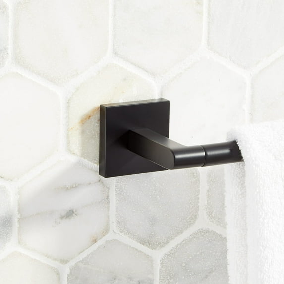 Signature Hardware 948221-24 Hibiscus 24" Towel Bar - Black