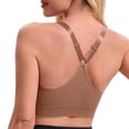 thumbnail image 5 of Levmjia Women Sports Bra Front Zipper Adjustable Straps Wireless Push Up Comfort Seamless Yoga Bra High Support Breathable Daily Wear Casual Fitness Running Activewear, 5 of 6
