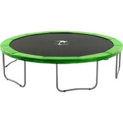 Kangaroo Hoppers 14FT Trampoline Safety Pad Replacement, Waterproof Surround Spring Foam Cover for Round Frame(Green)