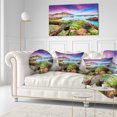 thumbnail image 3 of Designart Giallonardo Beach Spring Sunset - Seashore Photo Throw Pillow - 12x20, 3 of 5