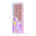 thumbnail image 2 of 5 Colors Soft Gel Nail Tips Pre-applied Base Coat & Tip Primer Pre-made Fake Nails 15 Sizes False Nail Tips for Nail Art DIY, 2 of 7