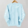 thumbnail image 2 of Bovxnpu Valentines Sweatshirts for Women Heart Sweater Crewneck Long Sleeve Shirts Valentine Outfits Love Theme Graphic, 2 of 5