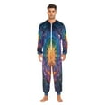 thumbnail image 4 of 1-Pack Onesie Jumpsuits For Men&Women Winter One Piece Zipper Pajamas Playsuit Tie-dye Pattern, 4 of 6