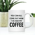 thumbnail image 2 of Koyal Wholesale 11oz Ceramic Funny Coffee Mug - Come Out Now I've Had My Coffee Funny Coffee Mugs for Gift, 1-Pack, 2 of 5