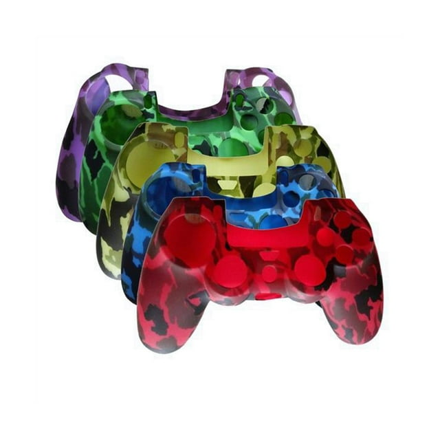 UPGRATOR 1Pcs Camouflage Red Silicone Controller Grip Cover for Accessories 7.1x4.7x1.2in