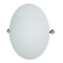 Gatco Gc4359lg 23-1/2" W X 32" H Oval Frameless Bathroom Wall Mirror - Chrome