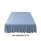 thumbnail image 3 of Falda De Cama De Color Liso, De Algodón Lavado, Con Borde Antideslizante Y Resistente a La Suciedad, Funda Protectora Para Estructura De Cama, Color Azul, 3 of 9