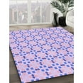 thumbnail image 2 of Ahgly Company Indoor Square Patterned Crocus Purple Area Rugs, 7' Square, 2 of 6