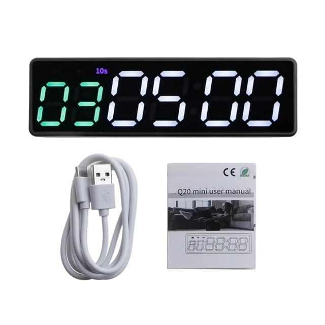 Gym Timer Clock Workout Timer Interval Clock Stopwatch Count Down/Up Interval Timer LED Fitness Training Timer Outdoor