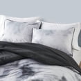 thumbnail image 5 of Intelligent Design 3 Piece Twin/Twin XL Size Watercolor Tie Dye Printed Bedding Set, Charcoal Comforter Set with Throw Pillow, 5 of 8