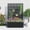 Style B, variant on Metal Planter Box with Trellis and Wheels, 71"x47"x16" Raised Garden Bed for Climbing Plants, Vegetables, Vines, Privacy Planters for Patio with Drainage Holes, 15.7" Deep Planting Bed