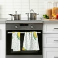 thumbnail image 5 of GZHJMY Lemon Daisy Flowers Dots Cotton Towels Set 2 Pcs Absorbent Hand Towel Face Towels Kitchen Towels Bath Towels for Bathroom Laundry Room Kitchen 16 x 28 Inches, 5 of 7