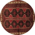 thumbnail image 1 of Ahgly Company Indoor Round Persian Brown Traditional Area Rugs, 5' Round, 1 of 4