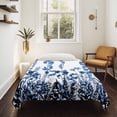 thumbnail image 4 of Blue Flowers Small Tapestry for Bedroom Wall Hanging Tapestry, Simple Spring Ombre Botanical Floral Ceiling Backdrop Tapestries Poster Blanket Wall Decor for Teens Room Living Room Dorm 23" x 28", 4 of 8