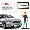 thumbnail image 6 of 2Packs License Plate Frames with Brown Abstract Color Block Pattern Includes Screws & Caps Full Accessories Included Size 6.3x12.2inch(16x31cm), 6 of 8