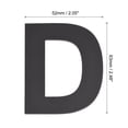 thumbnail image 2 of Unique Bargains 2.48 Inch 3D Self-Adhesive House Letter D for Hotel Mailbox Address, Matte Black, 2 of 5