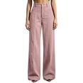 thumbnail image 2 of WWC Womens Casual Pants, Corduroy Straight Leg Pants for Women, Fall Solid Color Pants for Home Work S-XXXL, 2 of 8