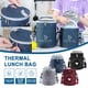 thumbnail image 1 of Xihbxyly Bolsa Térmica para Almuerzo, Portátil y Refrigerada, Diseño Compacto y Espacioso, Ideal para Loncheras y Refrigerios, Ideal para El Trabajo o Picnic de Adultos, Tamaño 19 X 17 Cm., 1 of 4