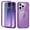Darkpurple, variant on Designed for iPhone 15 Pro Max Case Magnetic, [Compatible with Magsafe] Built-in Screen Protector Dustproof Clear Phone Case Not Yellowing Military-Grade Drop Protection Shockproof Bumper, Pink