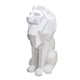 thumbnail image 2 of Estatua geométrica de león, regalo de Navidad, figura de león coleccionable de estilo nórdico. blanco, 2 of 7