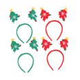 thumbnail image 1 of 4 Pcs Noël Cheveux Partie Bandeau Noël Forme Arbre Printemps Conception Carnaval Fournitures Belle Fête pour les Enfants (Rouge, Vert Style), 1 of 5