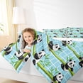 thumbnail image 6 of Castle Fairy Animal Panda 3-Piece Full Size Comforter Sets,Botanical Plants Bedding Comforter Set,Geometric Plaid Lightweight Bedding Sets,Breathable Kawaii Home Decor,Reversible, 6 of 8