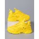 thumbnail image 1 of Mesh Panel Lace Up Front Breathable Chunky Trainers Women Sneakers, 1 of 3
