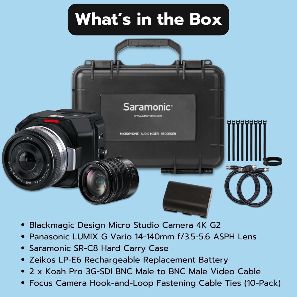 Blackmagic Design Micro Studio Camera 4K G2 Bundle with 14