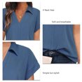 thumbnail image 1 of Blusa De Oficina, Camisa De Mujer Con Solapa Informal Para Lavar A Máquina Para El Hogar YLSHRF Otros, 1 of 6